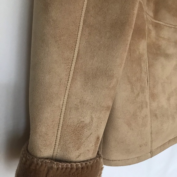 Apostrophe Women’s coat size small/4-6 tan - Picture 5 of 8